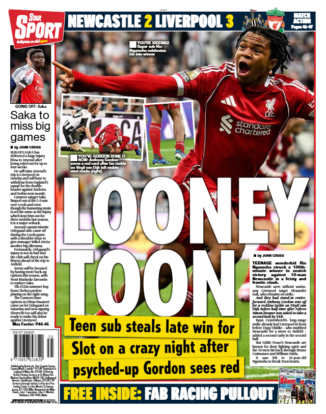 Daily Star back page