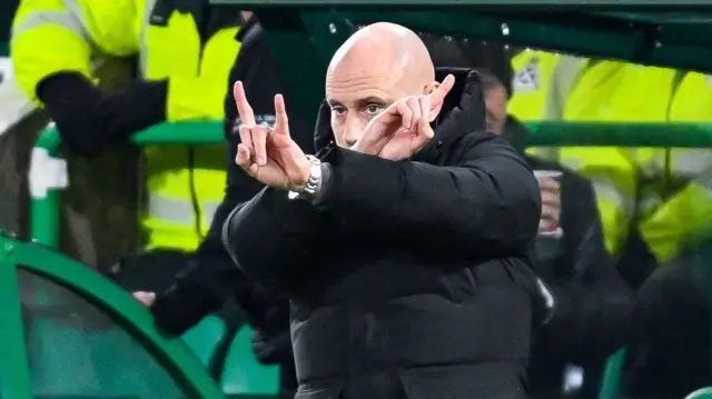 David Gray on the touchline