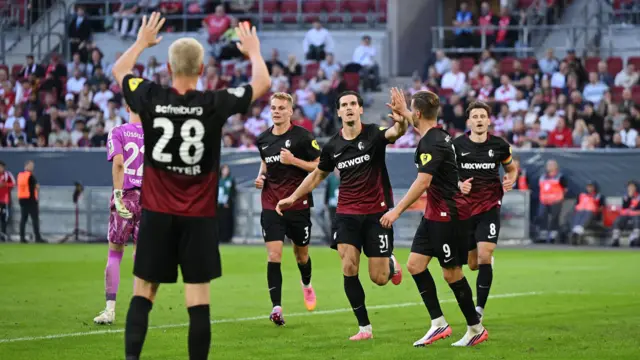 Freiburg celebrate
