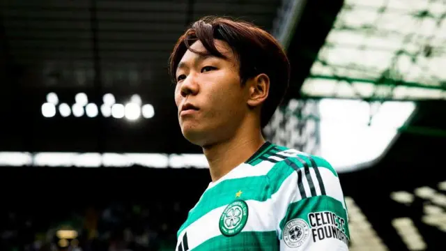 Hayato Inamura in a Celtic shirt
