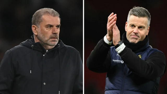 Ange Postecoglou and Kjetil Knutsen