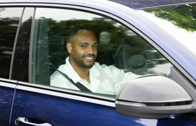 Rangers striker Danilo arrives at training