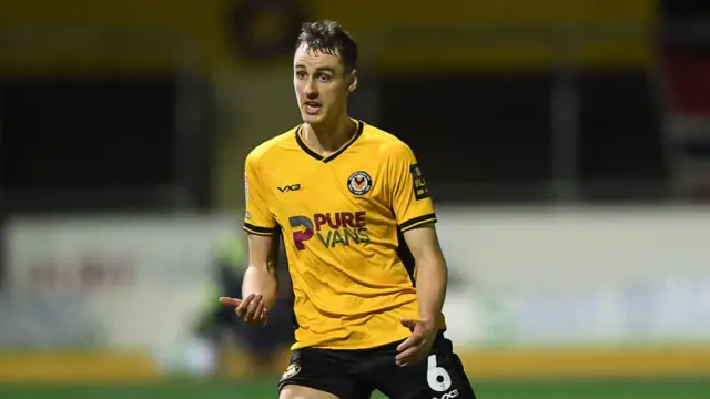 Newport County's Ciaran Brennan