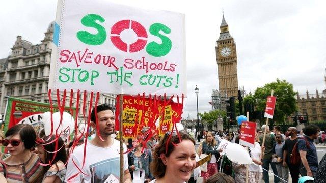 Schools protest