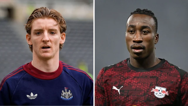 Anthony Gordon and Yan Diomande