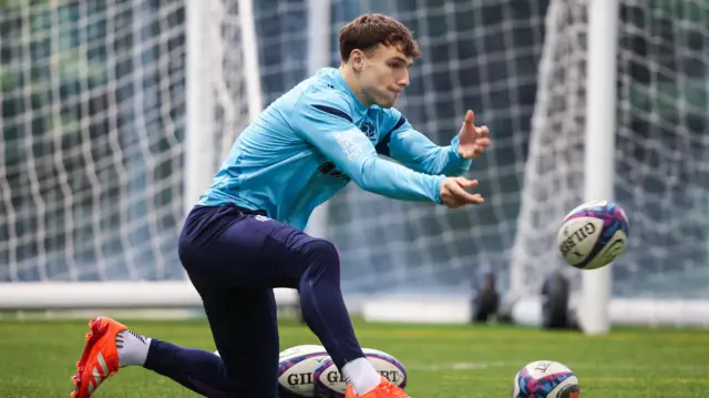 Jamie Dobie in Glasgow training