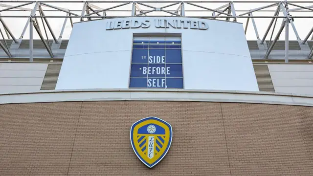 A general view outside Elland Road