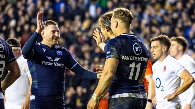 Finn Russell and Duhan van der Merwe