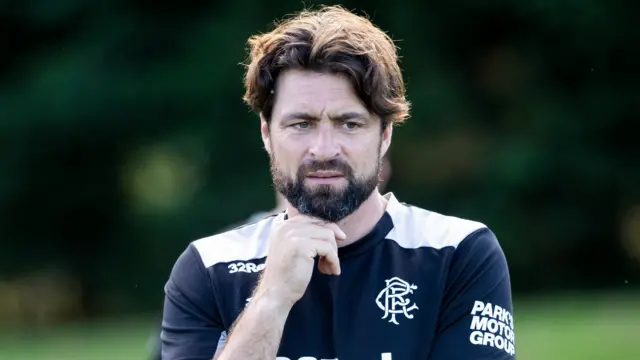 Russell Martin in Rangers training