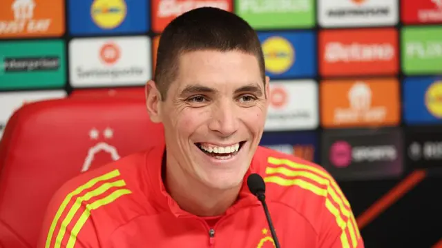 Nikola Milenkovic in the Europa League press conference