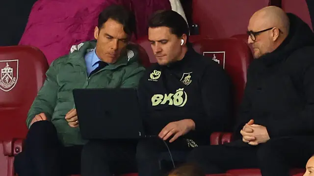 Scott Parker watching the game from the stands