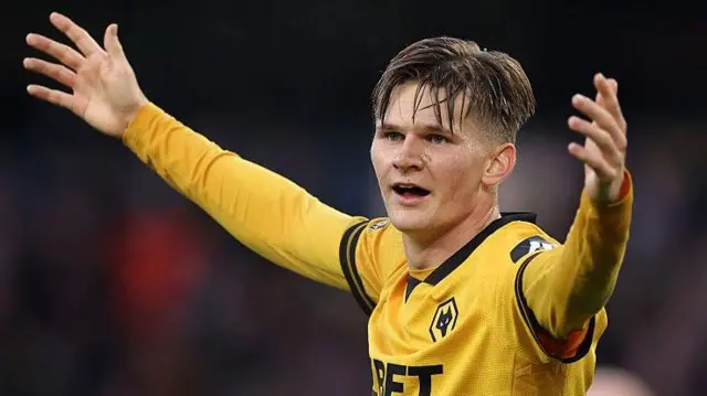 David Moller Wolfe playing for Wolves 