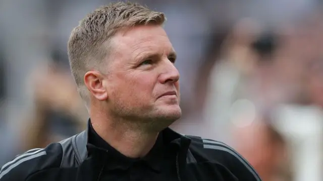 Eddie Howe looks on from the touchline