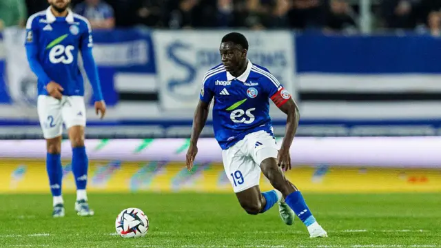 Habib Diarra in action for Strasbourg