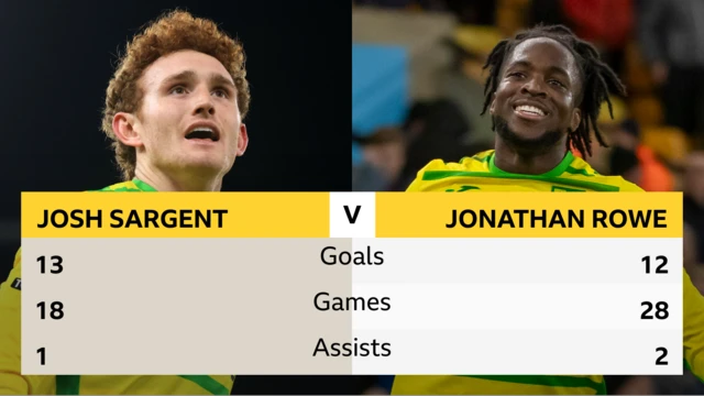 Goal graphic on Norwich City's top goalscorers.