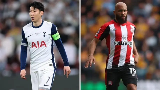Son Heung-min and Bryan Mbuemo