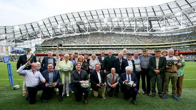 Friends and families of the 12 players awarded belated Ireland caps last year