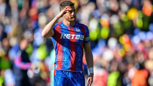 Joel Ward playing for Crystal Palace