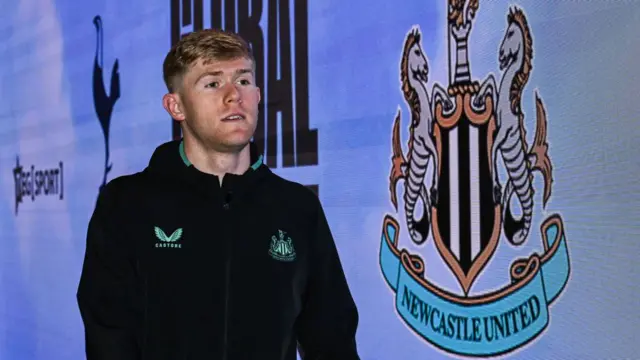 Lewis Hall of Newcastle United arrives for the Global Football Week exhibition match between Tottenham Hotspur FC and Newcastle United FC at Melbourne Cricket Ground on May 22, 2024