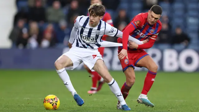 Harry Whitwell in action for West Brom