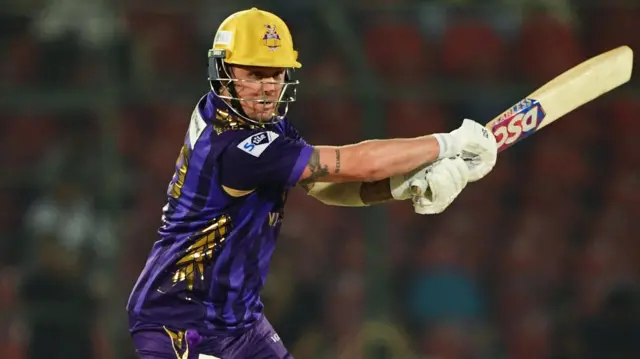 Jason Roy in action for Quetta Gladiators in the 2024 PSL