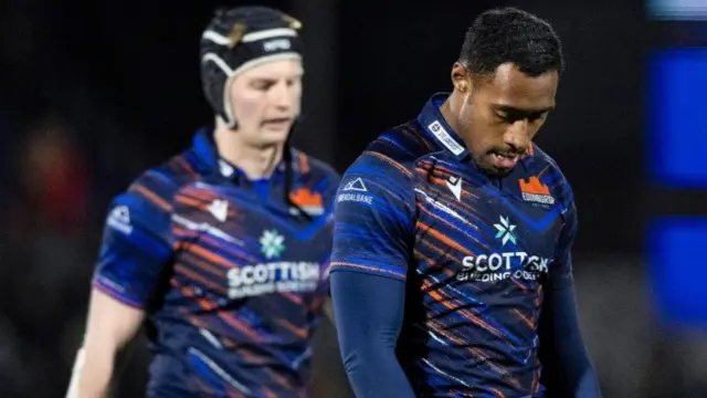 Edinburgh players dejected