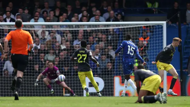 Nicolas Jackson of Chelsea scores