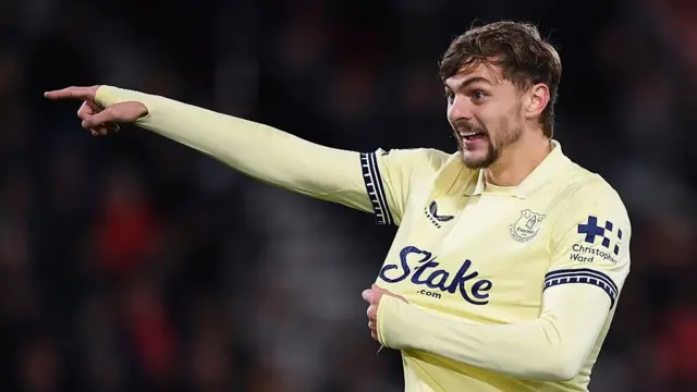 Kiernan Dewsbury-Hall of Everton reacts during the Premier League match between Bournemouth and Everton 