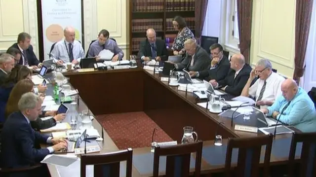 Members of the Justice Committee in session
