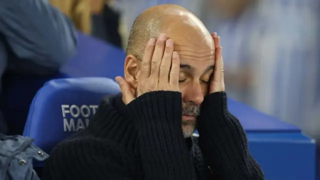 Pep Guardiola managing Manchester City