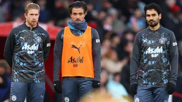 Kevin de Bruyne, Jack Grealish and Ilkay Gundogan