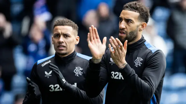 Rangers players James Tavernier and Connor Goldson