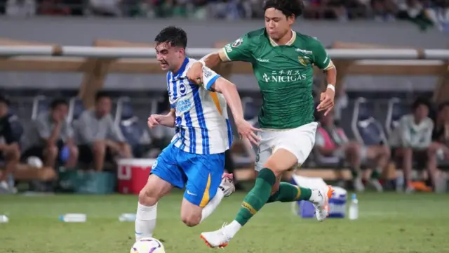 Facundo Buonanotte runs with the ball