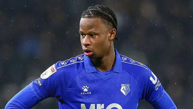 Stephen Mfuni in action for Watford