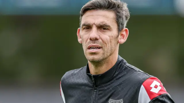 Former Grimsby coach Shaun Pearson before a pre-season friendly