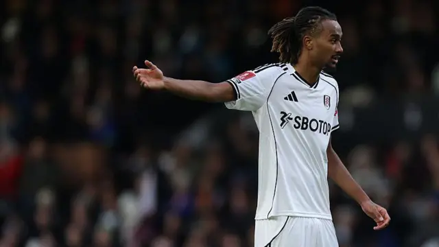 Jonah Kusi-Asare of Fulham looks on