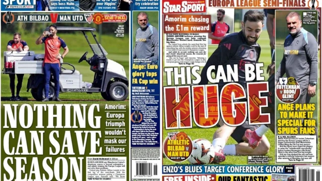 Daily Express and Daily Star back pages