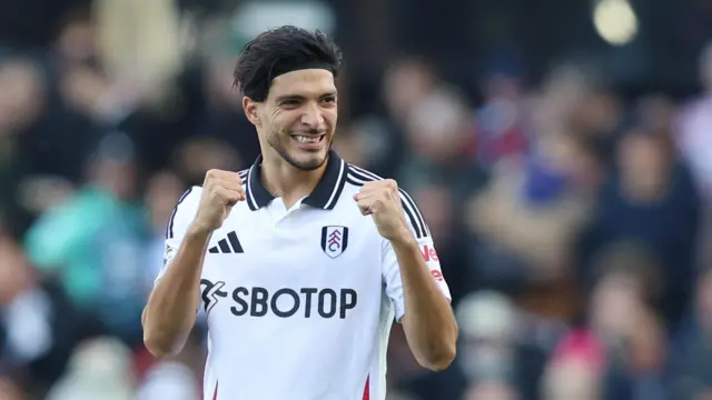 Raul Jimenez celebrates for Fulham