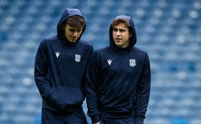 Dundee's Owen Beck and Finlay Robinson