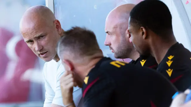 Motherwell Manager Jens Berthel Askou during a Premier Sports Cup group stage match between Clyde and Motherwell at New Douglas Park