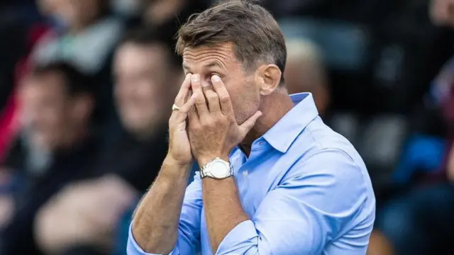 Kilmarnock manager Neil McCann cannot look in Elgin