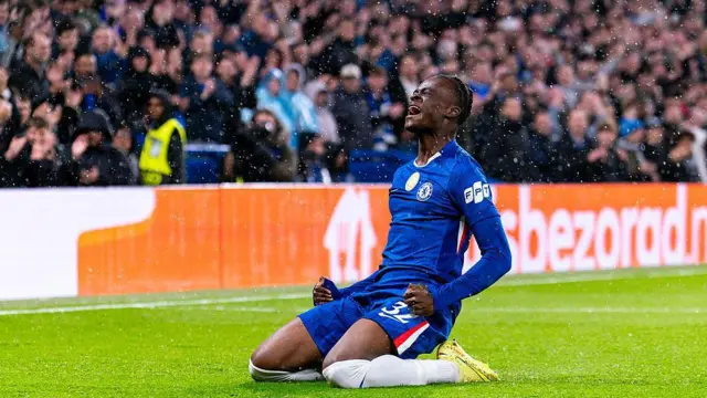 Tyrique George celebrates