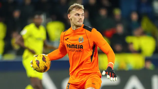 Filip Jorgensen in action for Villareal