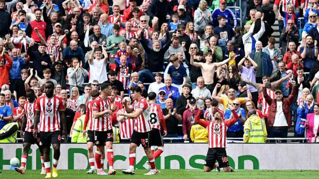 Sunderland's Wilson Isidor celebrates scoring his side's third goa