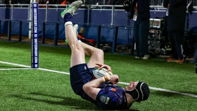 Harry Paterson provided the winning try for Edinburgh