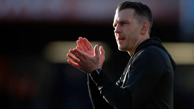 Luton boss Matt Bloomfield on the touchline in the Championship match against Middlesbrough on at Kenilworth Road