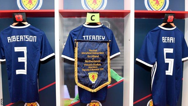 Kieran Tierney's Scotland top