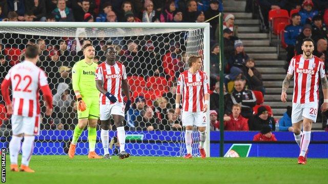 Stoke looking dejected