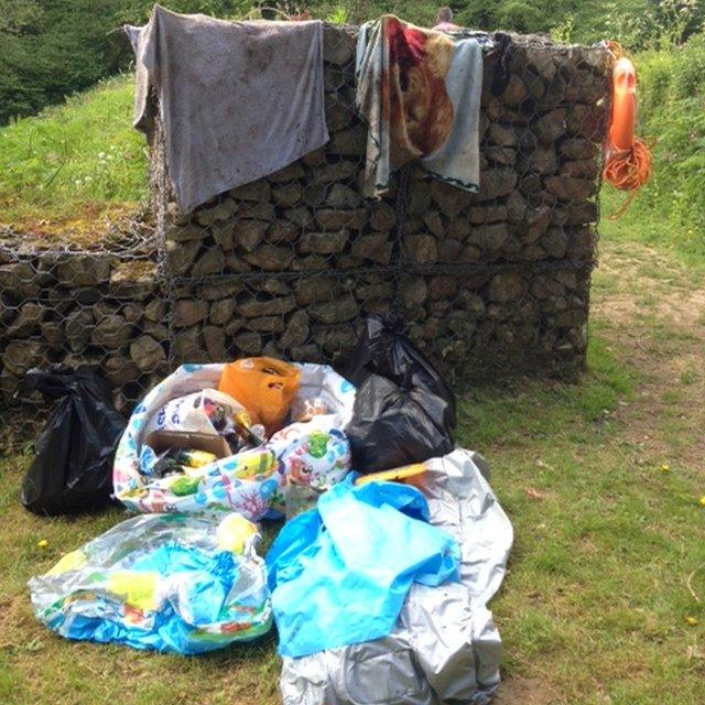 Litter at Woodchester Park