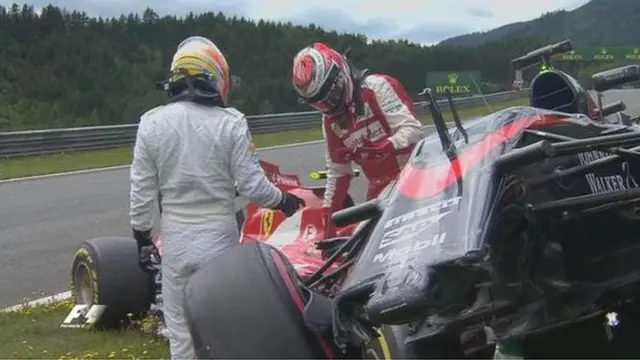 Fernando Alonso and Kimi Raikkonen